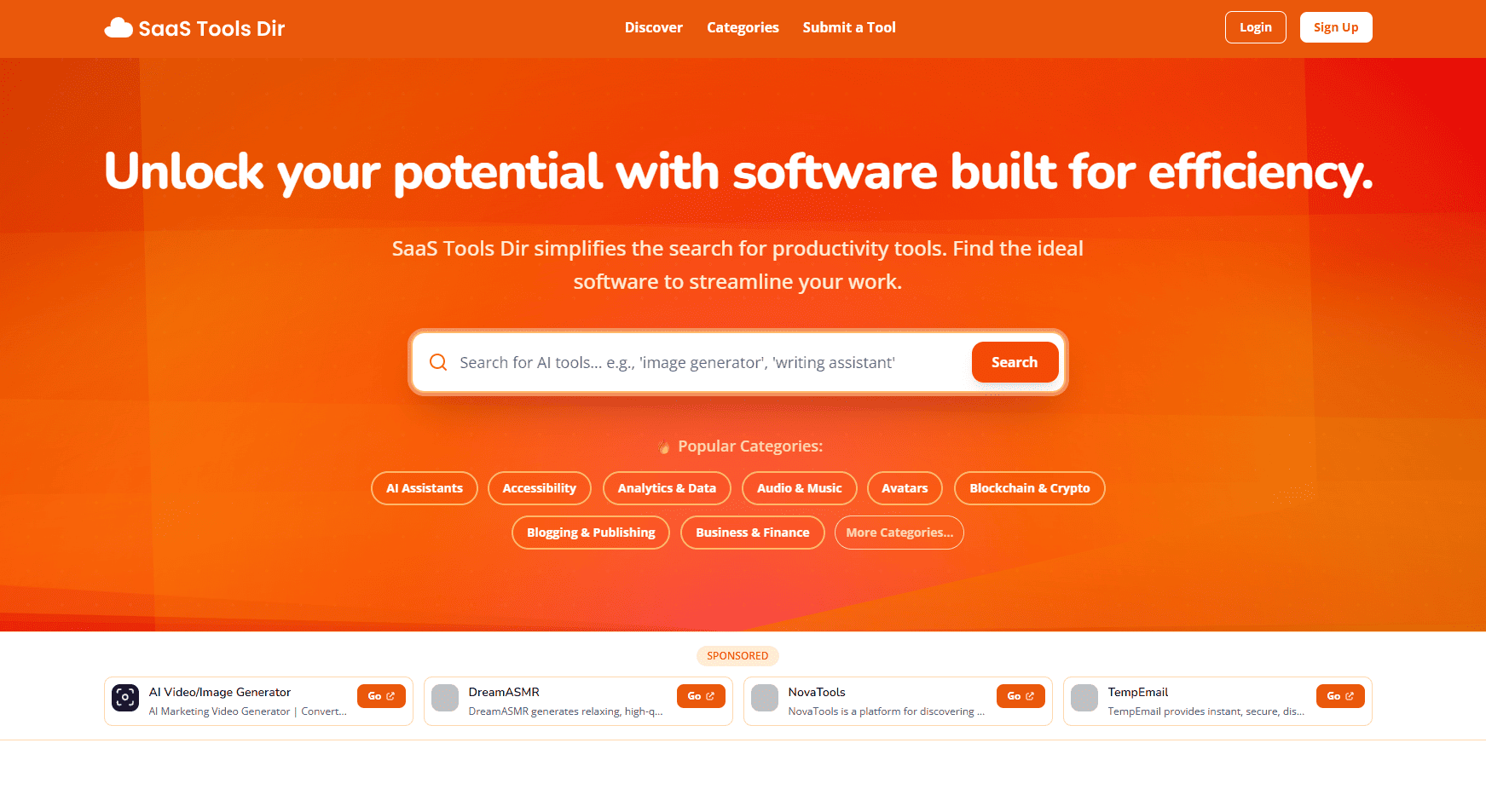 SaaS Tools Dir - Product Image